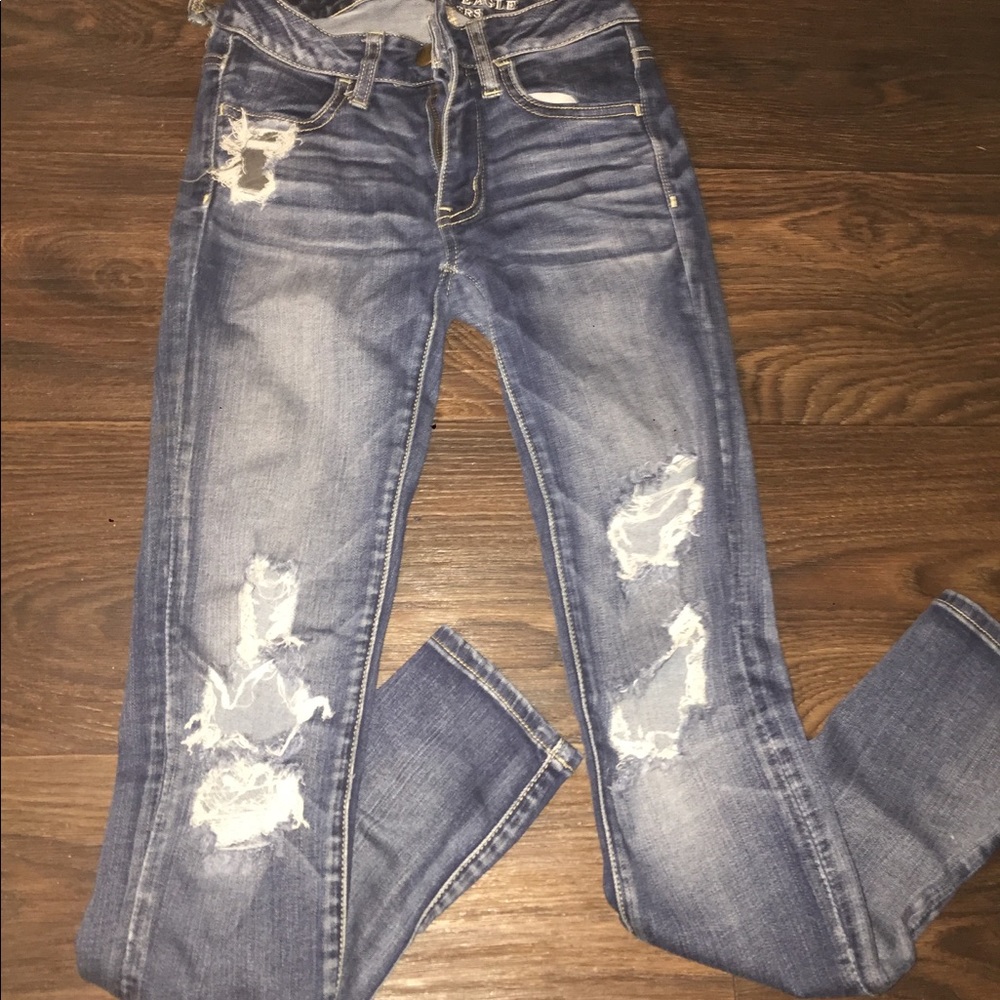 American Eagle Ripped Skinny Jeans